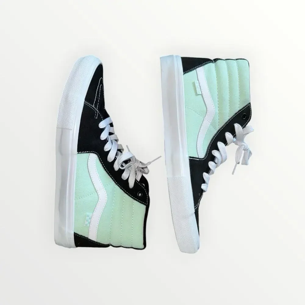Vans Skate Sk8-Hi Mint Black Men’s 11.5 PopCush DURACAP VN0A5FCCM2T
